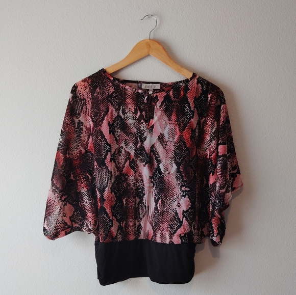 Jennifer Lopez Tops - Jennifer Lopez Snake Print Blouse